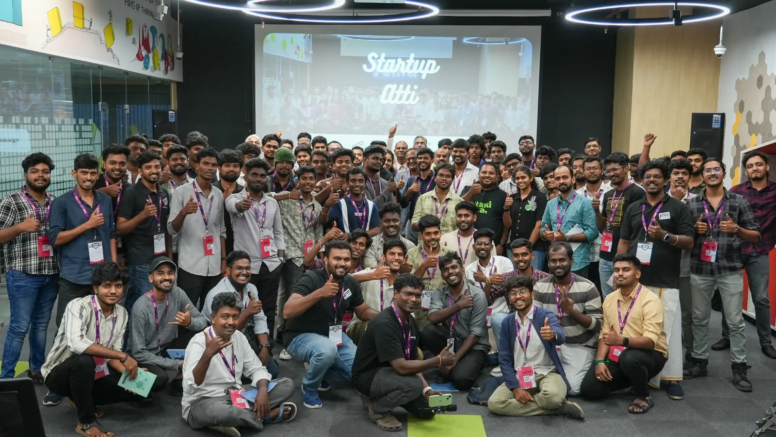 Startup Atti founders and attendees group photo